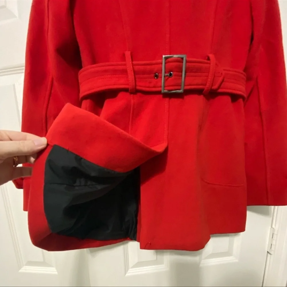 BCBG MaxAzria Finn Red Peacoat - Picture 6 of 6